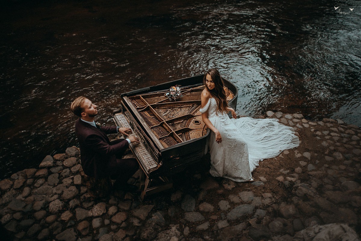 vestuviu fotosesija uzupyje